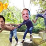 Imran khan VS Nawaz Sharif Swimming Pool Funny Videos