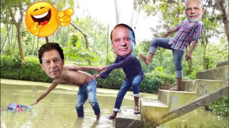 Imran khan VS Nawaz Sharif Swimming Pool Funny Videos