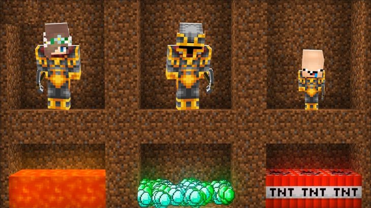 Minecraft MC NAVEED FAMILY DIG STRAIGHT DOWN TO DANGEROUS UNDERGROUND HOUSE MOD !! Minecraft Mods