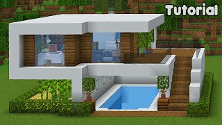 Minecraft Tutorial: How to Build a Modern Underground House – Easy #5
