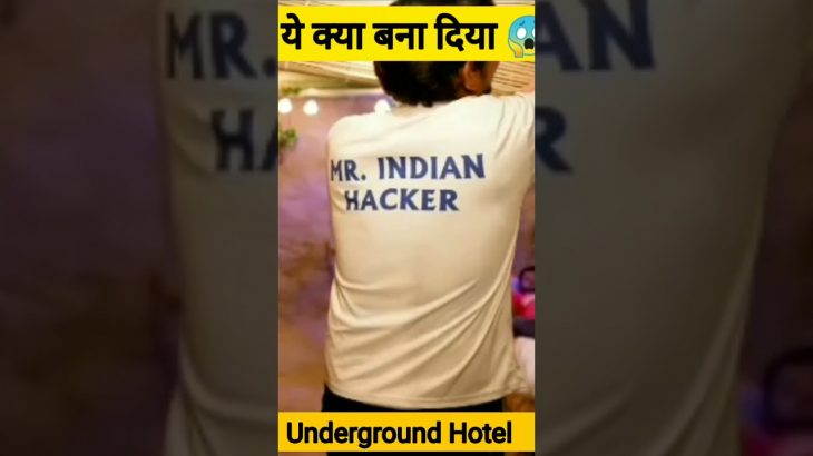 Mr Indian hacker Laxurious Underground Hotel ! underground house #shorts