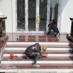 Techniques Construction And Install Granite Very Big on Porch Step