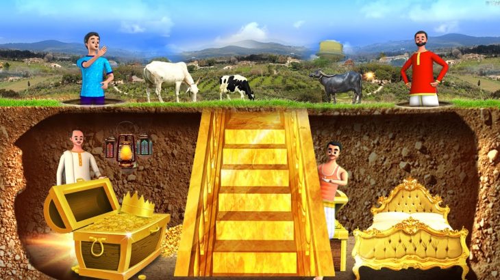 ಭೂಗತ ಚಿನ್ನದ ಬಂಗಲೆ – Underground Golden Bangalow Story | 3D Animated Moral Stories | Maa Maa TV