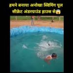 We Made Unique Swimming Pool – From Secret Underground House? #Secretswimmingpool #shorts