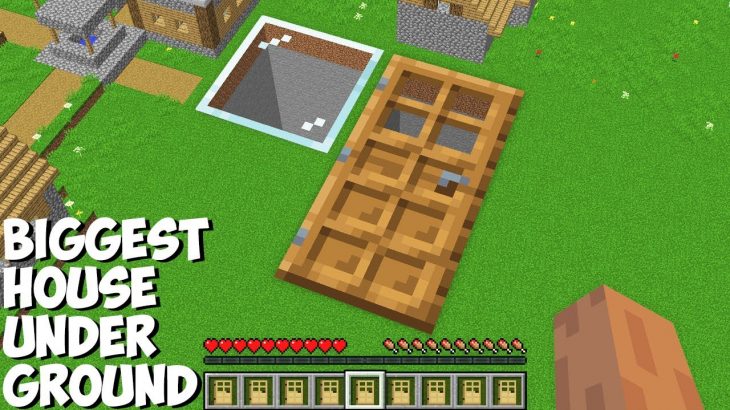 Who LIVES IN THIS BIGGEST HOUSE UNDERGROUND in Minecraft ? SECRET HUGE BASE !