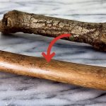 【木材磨き】公園の木の枝を紙やすりとピカールで超光沢の鏡面仕上げに ニス無し Wood Polish