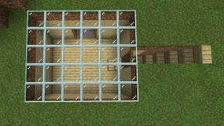 how to make a small underground house easy #minecraft #house #underground