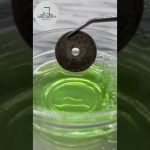 穴あき古銭鏡面仕上げ コイン磨き ピカピカ old coins restoration Timelapse #short