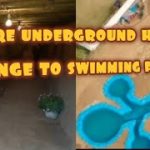 uniqe underground house change  to swimming pool / Experiment shorts #best
