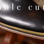 【一枚革】#5 銀付きベヴェルドウエストとコバ磨き shoes making