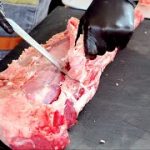 【肉磨きASMR】ドレスを脱がすように黒毛和牛シャトーブリアンを切り出すだけの動画