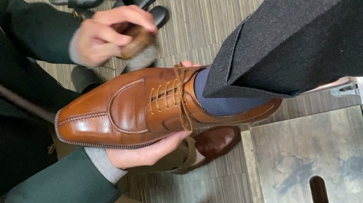 ＜ASMR＞靴磨き／Shoeshine at Osaka