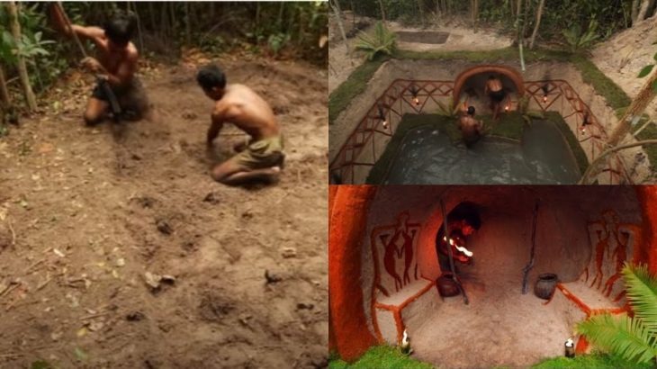 Beautiful Underground Temple And Paradise Swimming Pool build