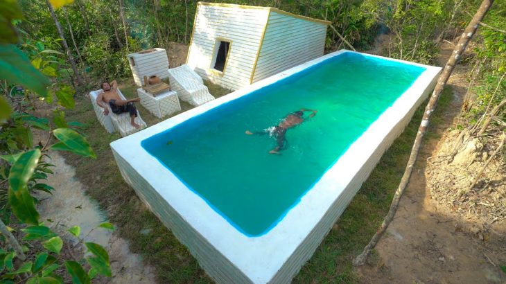 Build Most Colore Craft Temple Living House And Large Swimming Pools [Full Painting Video]