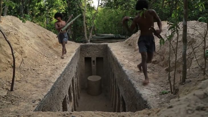 Build a Very Secret Underground Ancient Temple And Swimming Pool 02