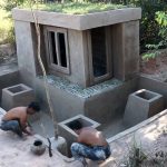 Building The Best Custom Underground Heating Swimming Pool And Grass Roof Housing Complex