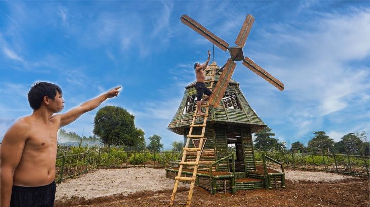Building Windmill With Primitive Techniques And Modern Indoor Underground Swimming Pools – Part 1