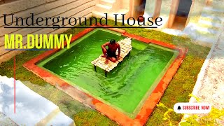 How To Build The Survival Temple Secret Underground House Water Slide To Swimming Pool