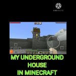 MY HOUSE IN MINECRAFT//UNDERGROUND HOUSE //#short #viral #subscribe #gaming #op