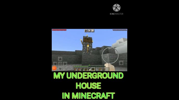 MY HOUSE IN MINECRAFT//UNDERGROUND HOUSE //#short #viral #subscribe #gaming #op