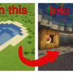Minecraft Turning a Lake into an Underground House !