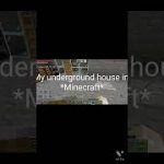 My underground house in #Minecraft #NVgamer