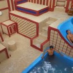 Three Months  Build The Unique Diamond Underground Water Slide Park Into Twins Swimming Pool