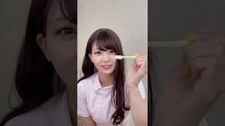 舌で歯を舐めてザラザラしてたら磨き残しだよ〜！  #shorts