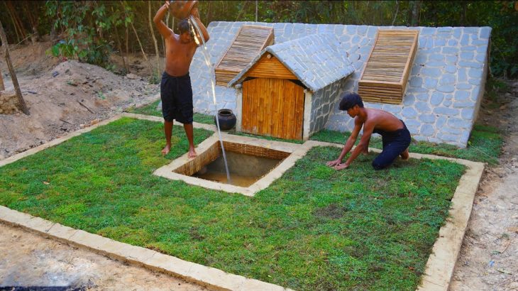 10Days Building Secret Swimming Pool Underground with Underground House