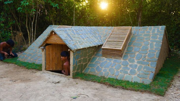 26Days Building Underground House With Decoration Underground Room