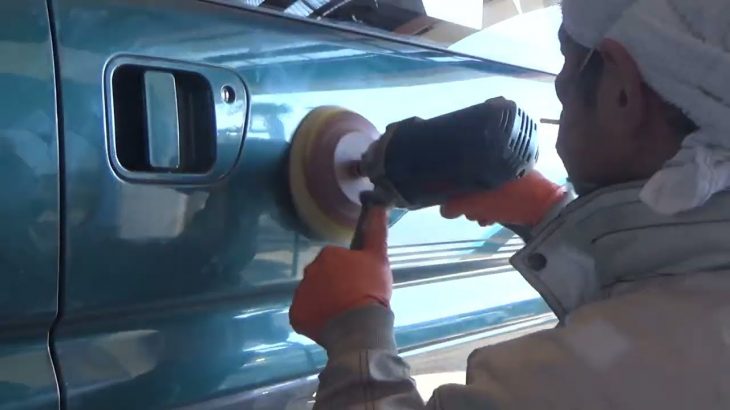 デリカスペースギアをセミレストア45 磨きをノーカットで