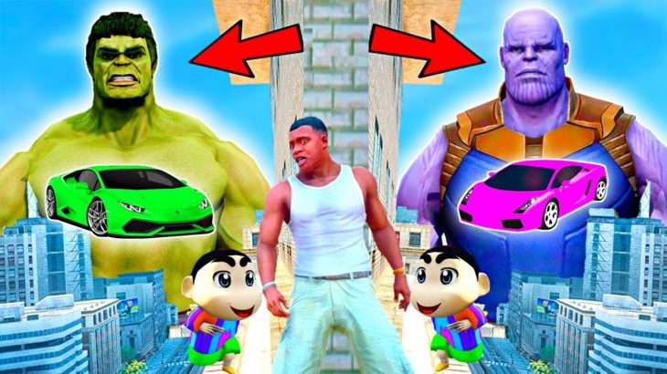 Franklin and Shinchan & Pinchan play HIDE AND KILL with Squid Game Doll In GTA 5