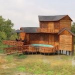 [Full Build] Build A Luxurious 2-Story Bamboo Resort House & Swimming Pool, Aquarium Using Hand Tool