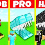 Minecraft Battle: NOOB vs PRO vs HACKER: UNDERGROUND HOUSE CHALLENGE / Animation