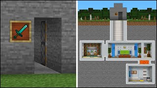 Minecraft Tutorial: How to Build a Secret Underground Base – Easy #1