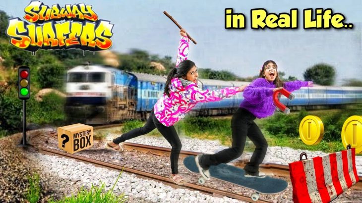 Playing SUBWAY SURFERS Game in Real life *Gone Wrong* ??