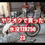 ヤフオクで買った水没TZR250  23　　フレーム磨き