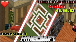 UNDERGROUND HOUSE BUILDING MINECRAFT (1.16.5) WILL STOP BETTER WITH MY SHADOW❤️