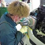 【ヘッドライト磨き＆コーティング】ピカピカ・テロッテロに仕上げます(^^♪低価格車専門店ピース