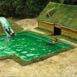20Days Building Underground House And Swimming Pool with Decoration Living Room