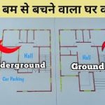 40’X40′ underground house plan |