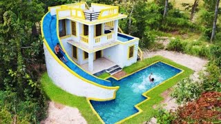 Build Secret Temple Underground House With Temple Secret Swimming Pools