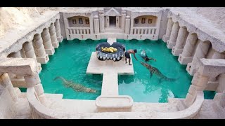 Building the underground temple and swimming pool & Feed the crocodile | The Jungle Builders #shorts