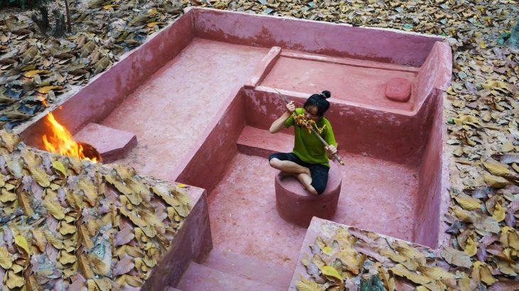 How to build underground house with clay red, Part 1