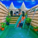 I Build Underground Tunnel Water Slide Into Swimming Pool Temple House