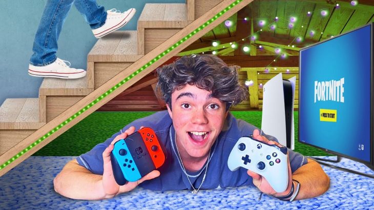 I Built An EPIC Hidden Gaming Room In My New House!