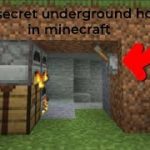 I made a secret underground house in minecraft ??