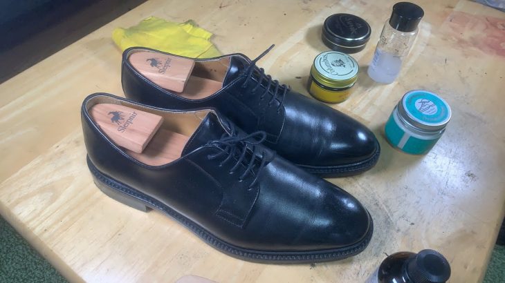 【靴磨きLIVE配信】この黒の革靴どのメーカーか分かるかな？
