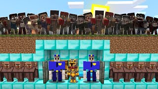 Minecraft DON’T ENTER UNDERGROUND HOUSE BUNKER WITH DIAMOND MOD !! DANGEROUS ZOMBIE ! Minecraft Mods