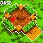 Minecraft : How to Build Day 1 Underground House | Simple & Easy